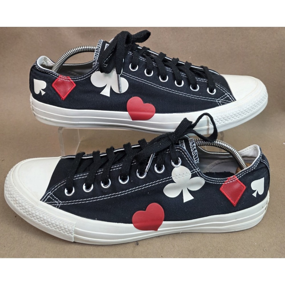 LUCKY POKER SHOES! CONVERSE (sz 12) CT OX Low Mens Deck of Cards 165670C